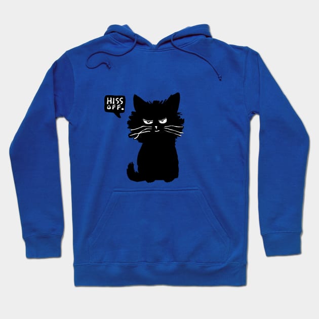 cat hiss off hissing Hoodie by Roocolonia